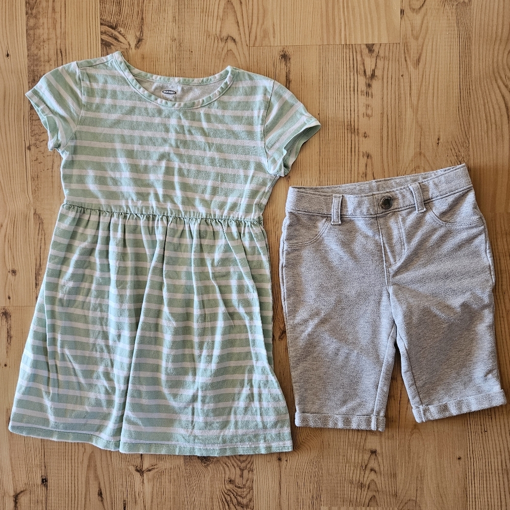 Old Navy Girls Dress/Shorts Set